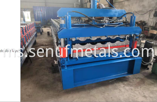 840 Single layer metal forming machine coil glazed tile roll forming machine14